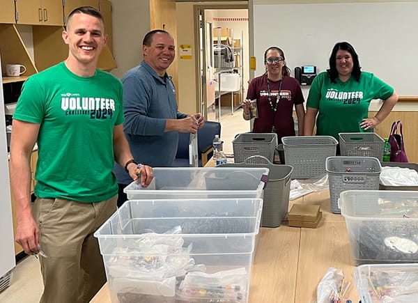 Group volunteering.