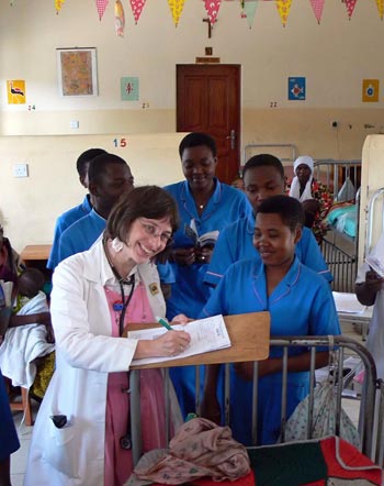 Kathryn Jean Bolton, MD, serving as a medical missionary.