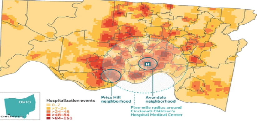 How to Cool Neighborhood Hospitalization Hotspots