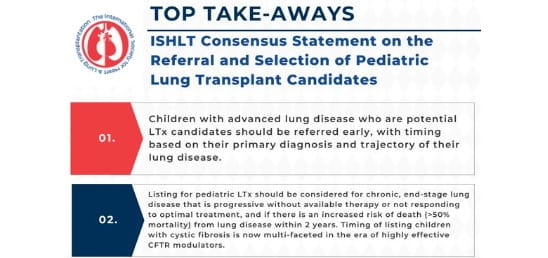 Pediatric Lung Transplant Consensus Statement Published
