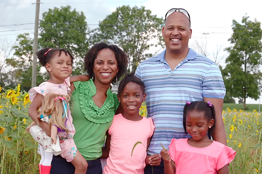 Saniya and her family.