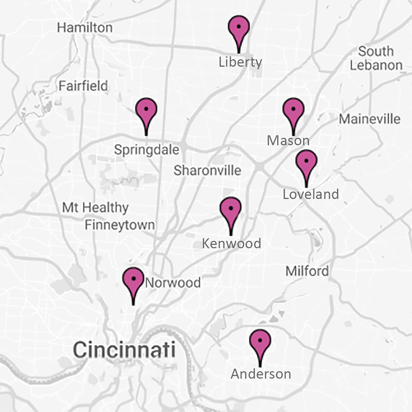Learn more about our Greater Cincinnati pediatric primary care locations.