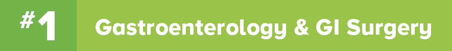 #1 Gastroenterology U.S. News and World Report ranking.