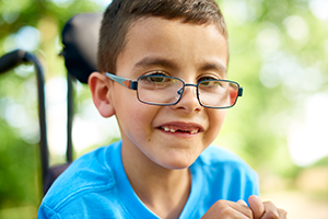 A photo of a neurosurgery patient.