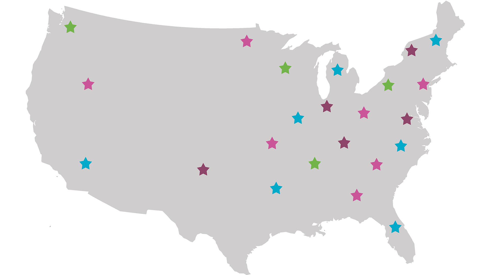 An image showing where our Child Neurology Residents have gone.