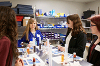 Practice drug formulation in the Pharmacy.