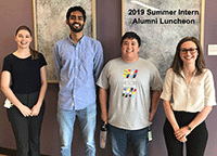 2019 Summer Interns alumni lunch.
