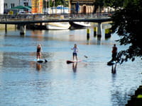 Lübeck is inseparable from water. The Old Town Island is enclosed by rivers and canals explore the Trave River and this port city.