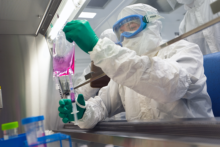 Inside the Applied Gene and Cell Therapy Center.