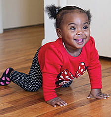 While 10-month-old Kyriel is on the move, her mom wants to make sure she’s safe, so she asked for help from experts at Cincinnati Children’s.