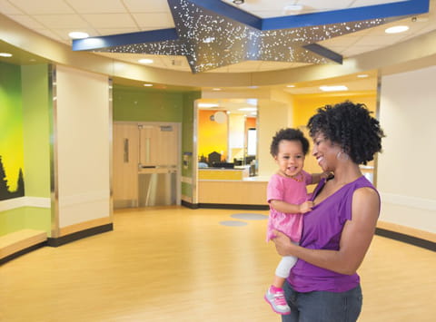 Rogelle and her daughter, Saniya. 