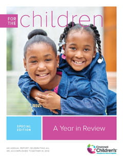 Cover of the Spring 2017 issue of For the Children. 
