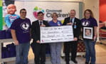 A check presented to Cincinnati Children's.