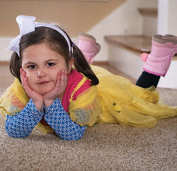Hadley dressed up.
