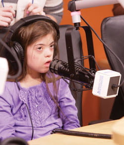 A young patient in Seacrest Studios.