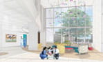 Artist rendering of inside of Critical Care Building.