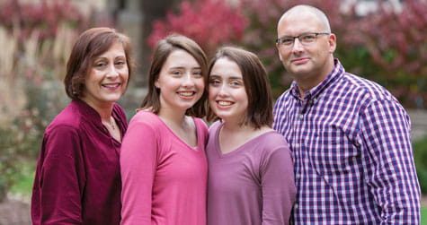 Brenna and her family.