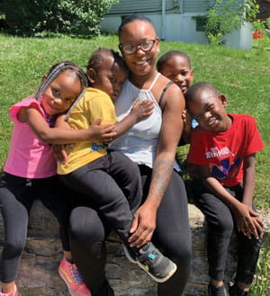 Caring community family.