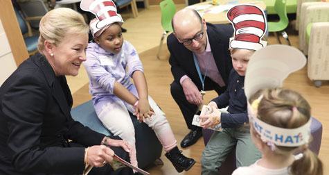 Leadership talks with kids.