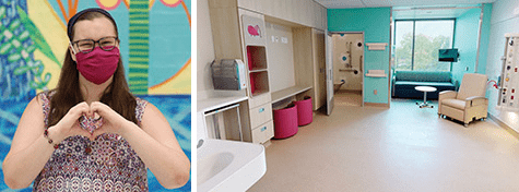 Room inside the critical care building.