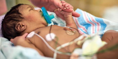 Baby in NICU.