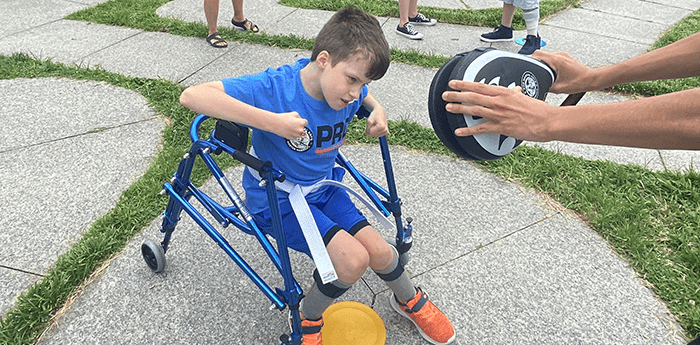Colton participates in martial arts.
