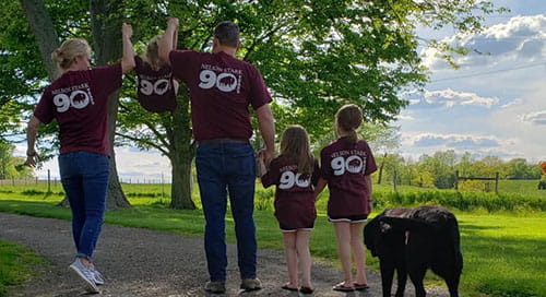 A family together.