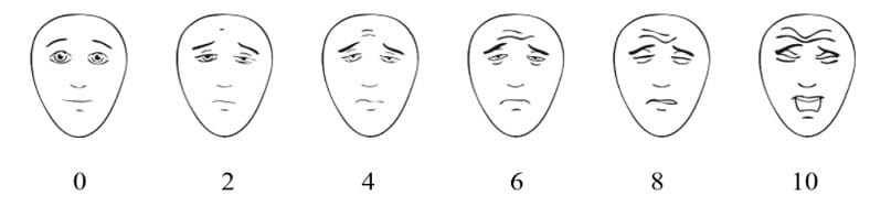 FACES pain scale.