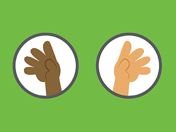 A screenshot of an animation about hand-washing.