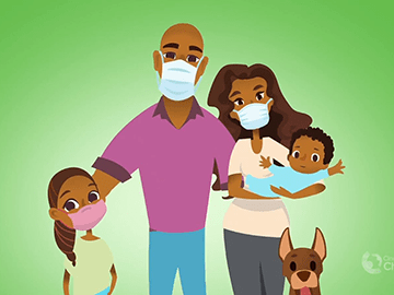 Screenshot from the animation: Why Do You Wear A Mask?