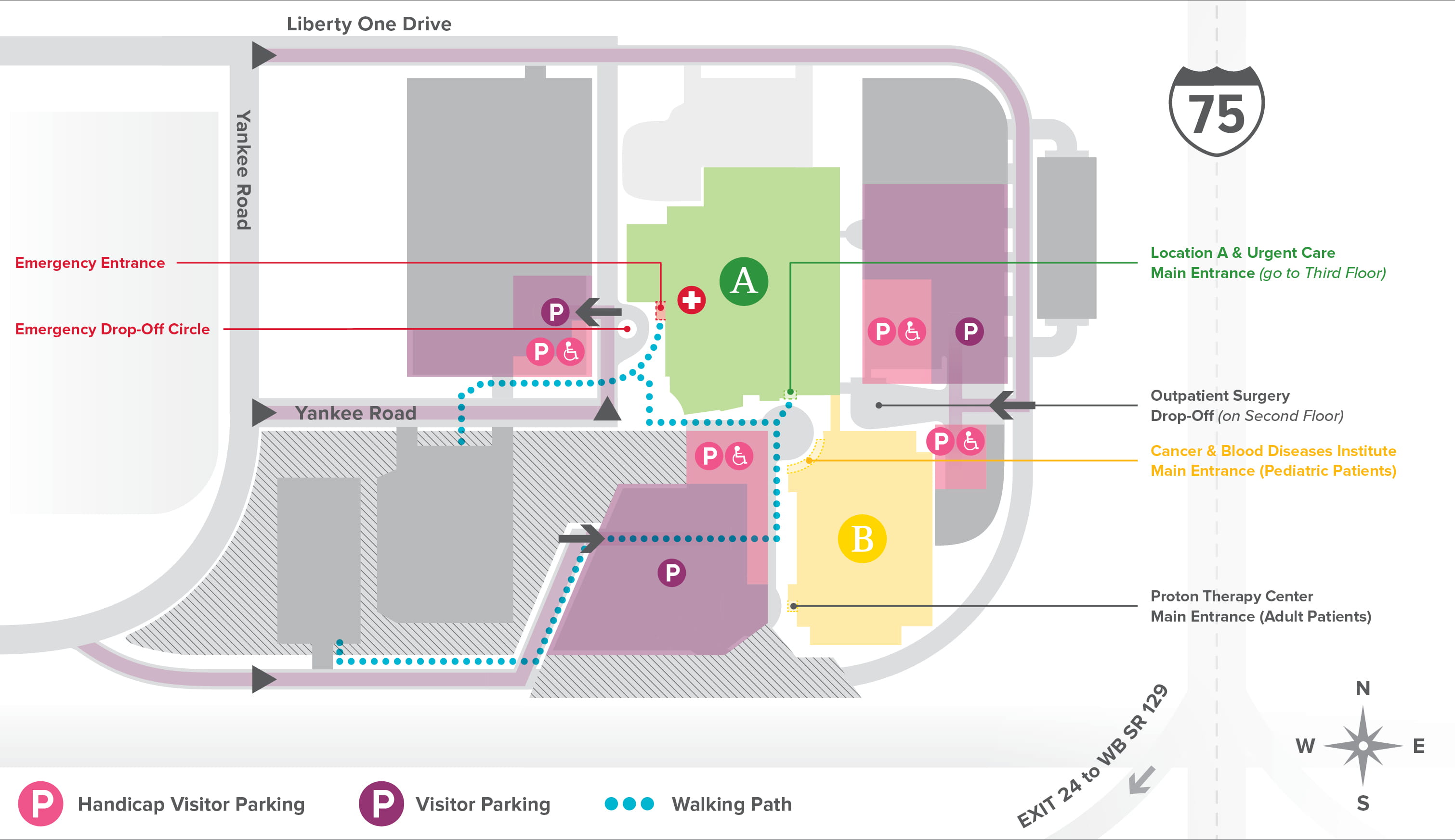 Cincinnati Children's Liberty Campus Map with Construction Updates as of December 2025