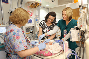 A photo of a PICU patient.