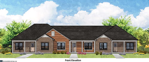 A rendering of the Proton Therapy Center housing.