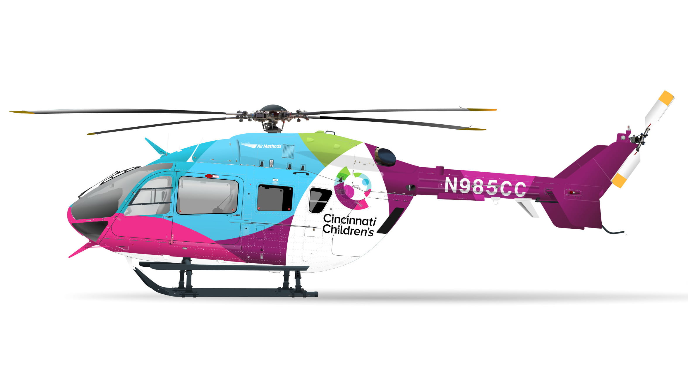 Helicopter rendering.