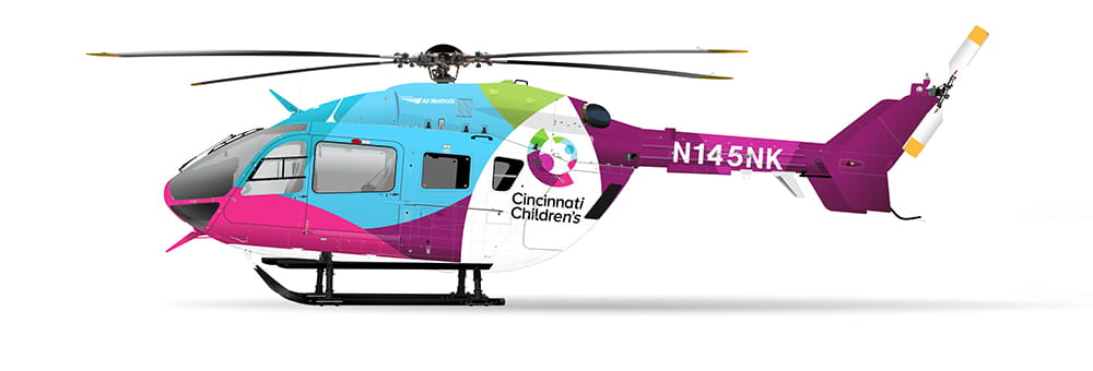 Cincinnati Children's New Helicopter.