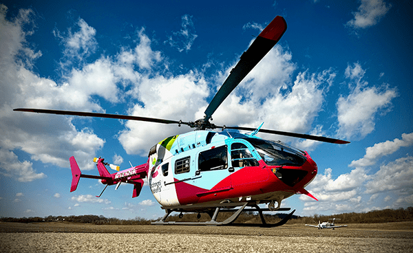Cincinnati Children's helicopter.