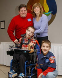 A photo of the Clawson family.