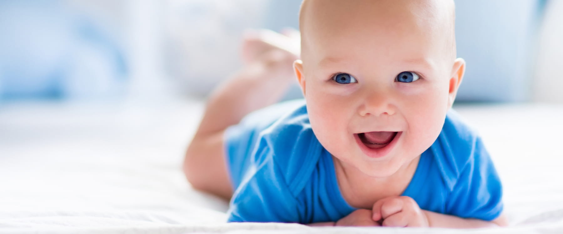 baby boy on tummy