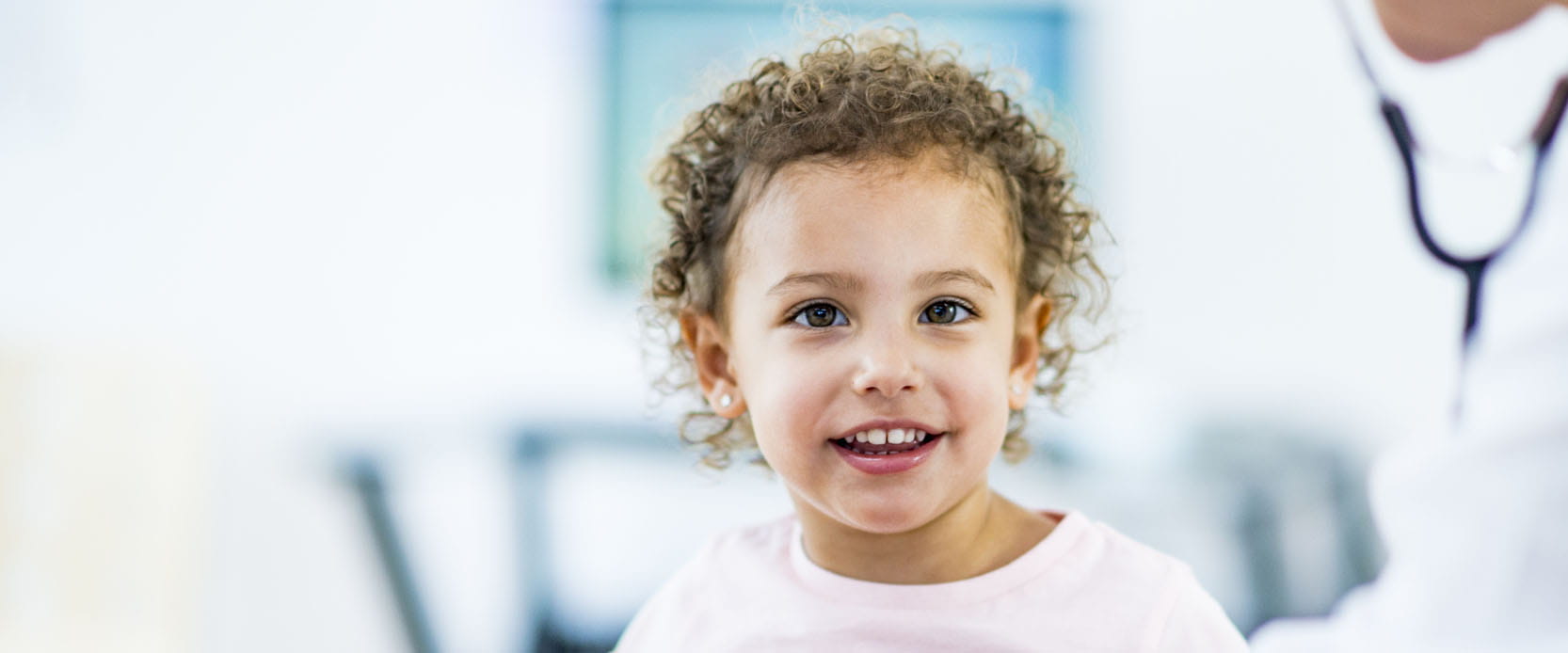 girl smile stethoscope
