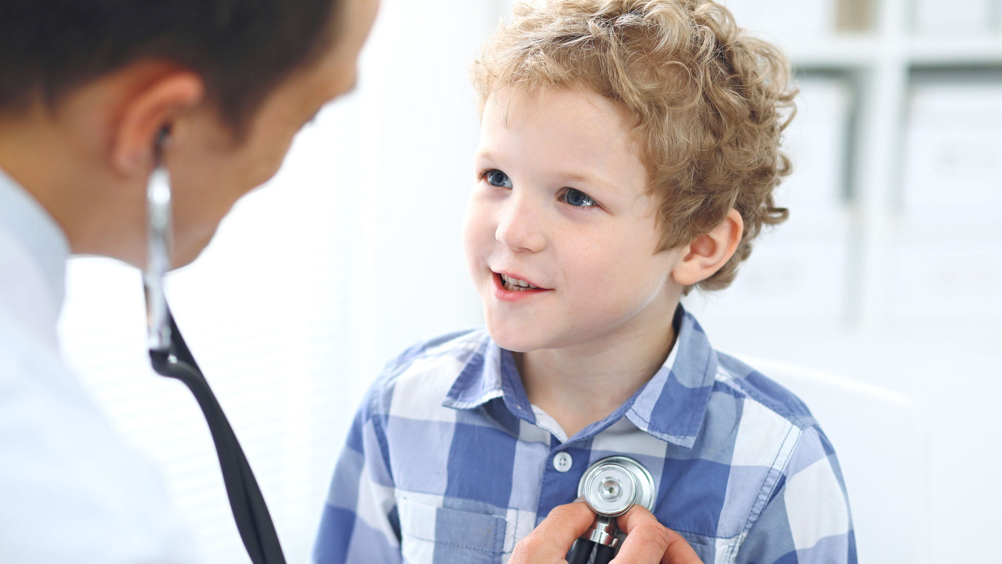 boy talking to doctor
