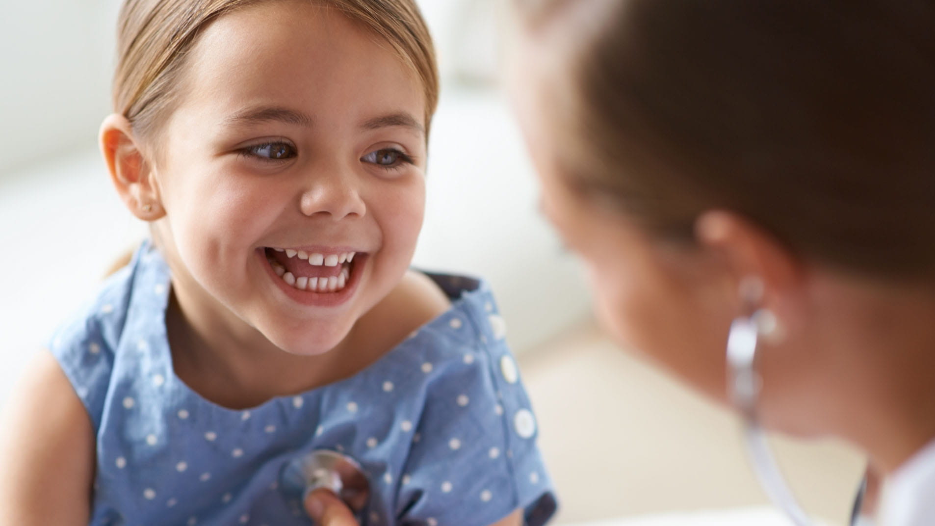 girl smile stethoscope