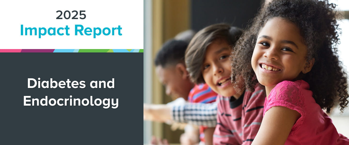 The banner for Diabetes and Endocrinology's Impact Report.