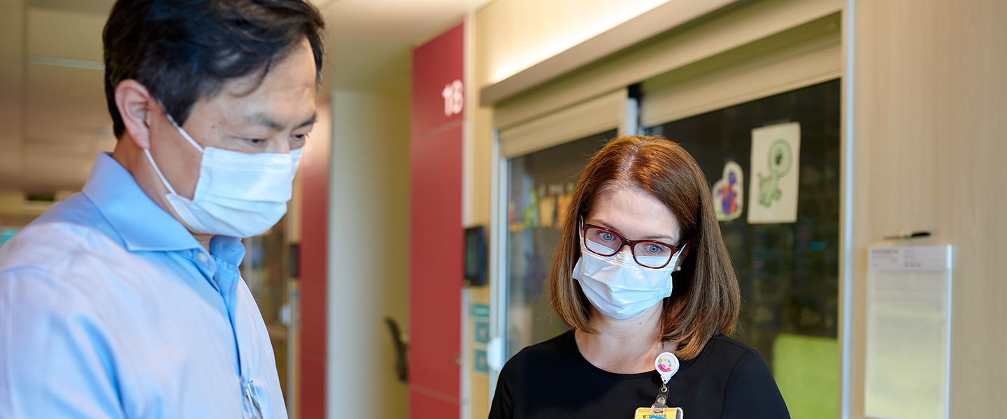A photo of Dr. Jae Kim and Dr. Riddle.