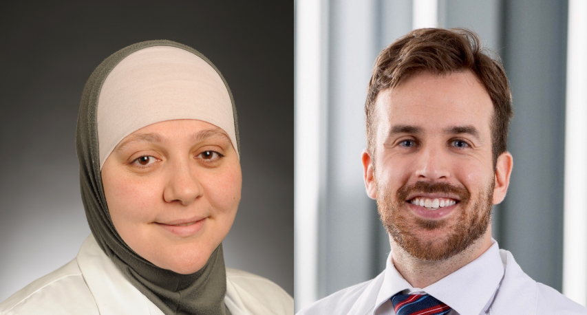 A photo of Mounira Habli, MD, and Braxton Forde, MD.