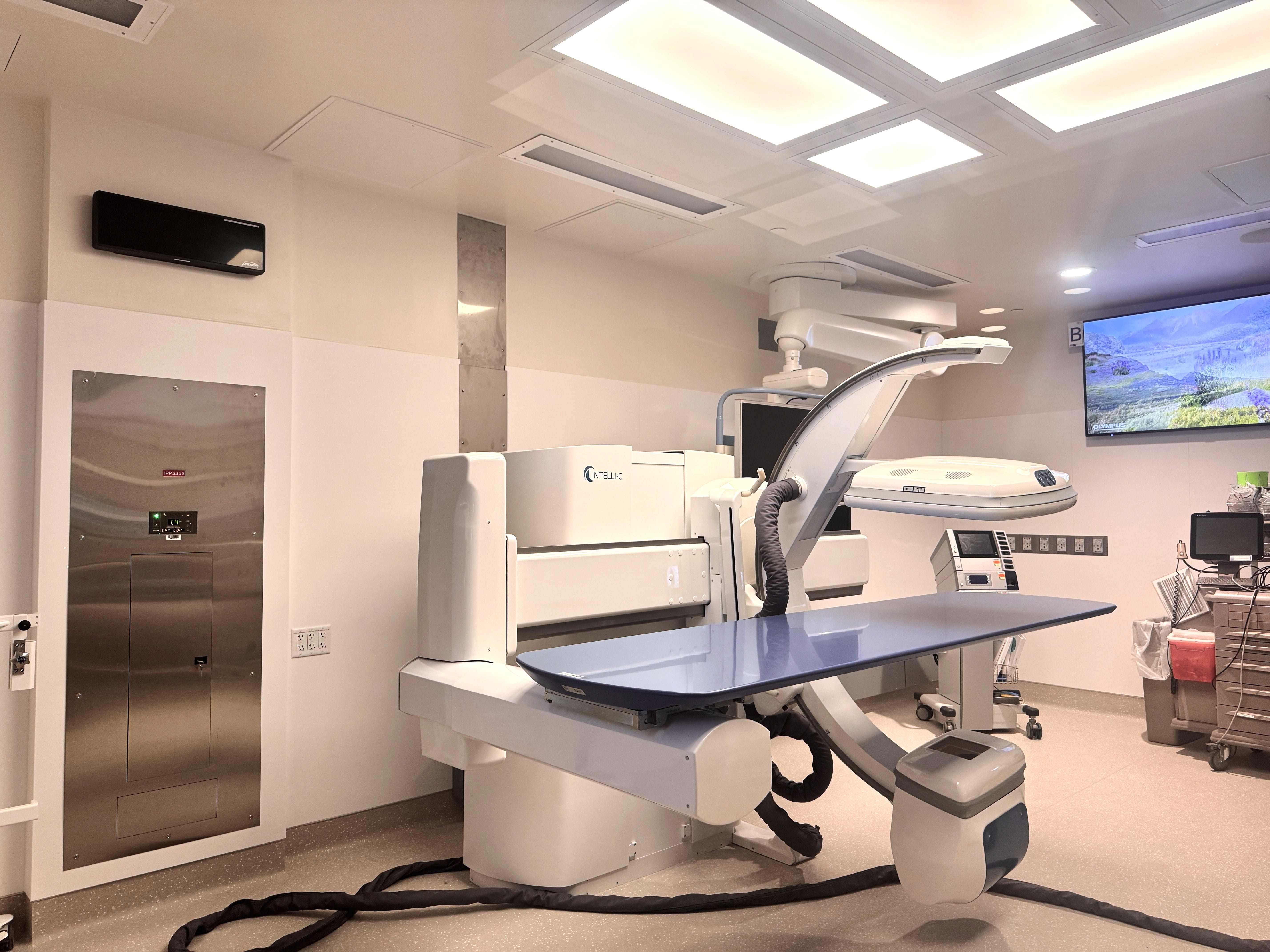 A machine in an interventional endoscopy suite.