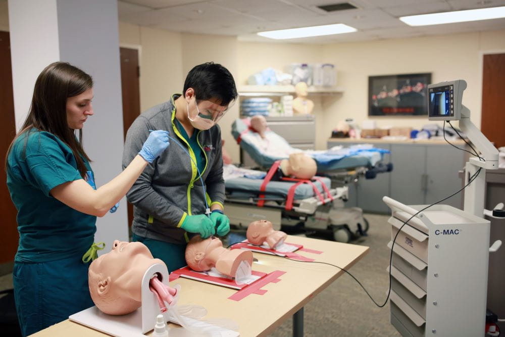 Practitioners in the Simulation Center