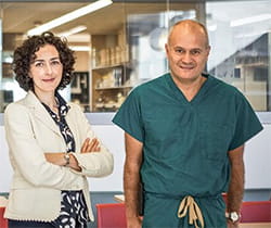 Stavra Xanthakos, MD, MS, (left), Thomas Inge, MD, PhD, and Michael Helmrath, MD, MS, (not shown) were among the leading co-authors of a study documenting powerful benefits resulting from bariatric surgery for obese teens.