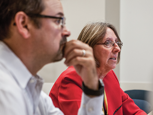 The Office for Clinical and Translational Research (OCTR) has played important roles in several key projects at Cincinnati Children's, including the Bench-to-Bassinet project (team leaders shown here) and the Genomics Research and Innovation Network.
