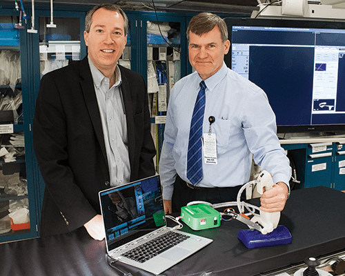 Surgeon-in-Chief Daniel von Allmen, MD, worked with partners at Ben Gurion University to launch Xact Medical, a start-up company seeking to develop the Fast Intelligent Needle Delivery (FIND) system.