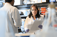 An image of researchers working in the lab.